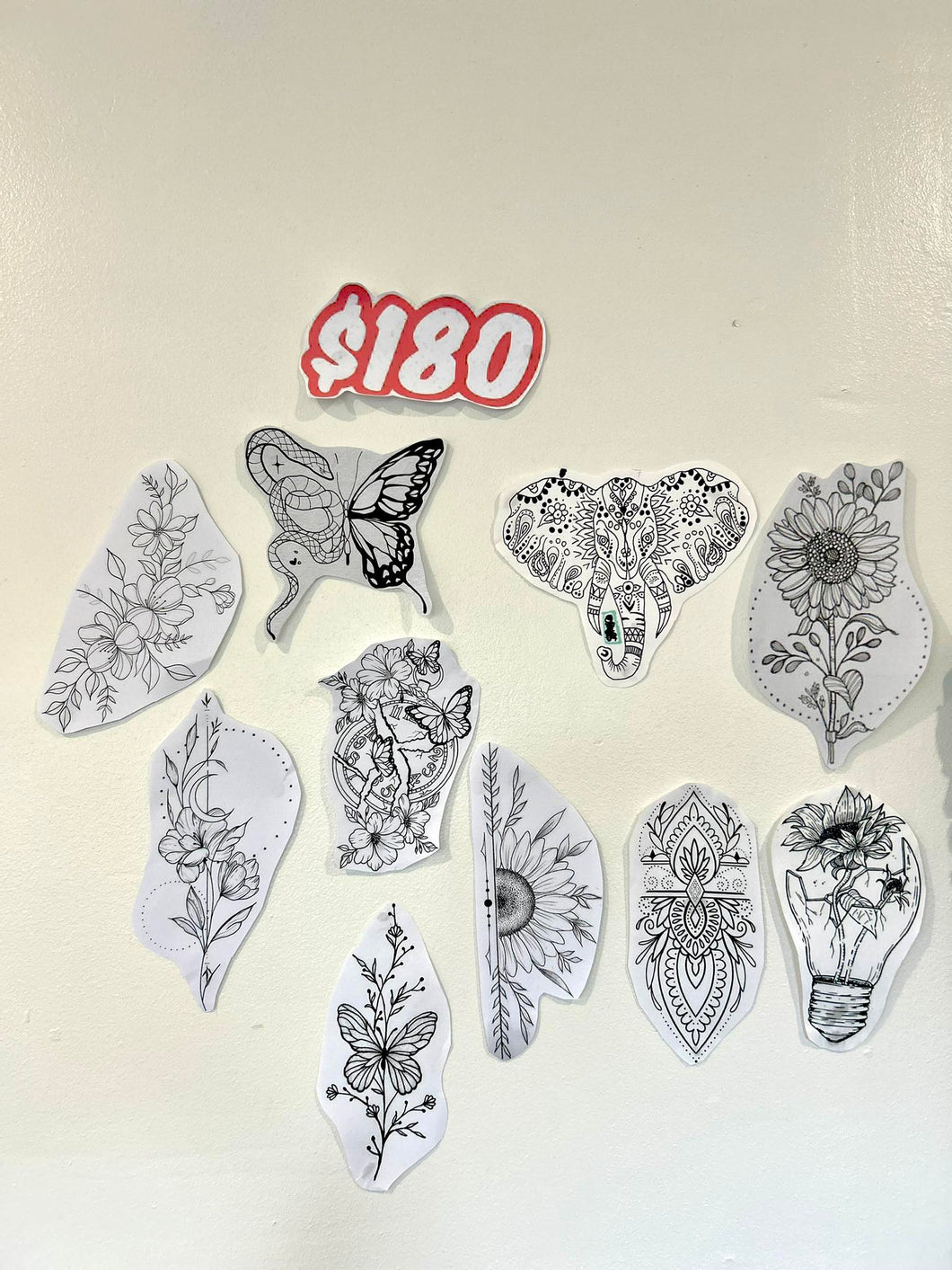 Laybuy Surcharge Inc. $180 Flash Board Tattoos