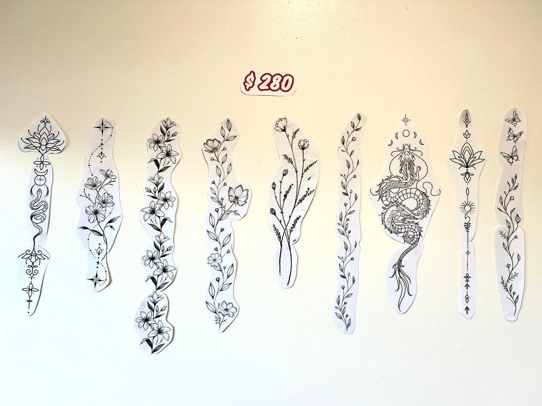 $280 Flash Board Tattoos