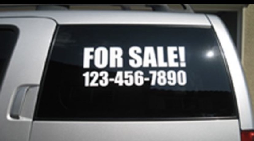 FOR SALE STICKER